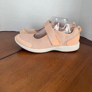 Vionic Jessica II Mary Jane Sneakers Peach Mesh Orthotic Walking Shoes Womens 8